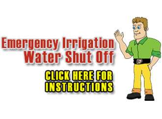 Emergency Irrigation Water Shut Off Valve